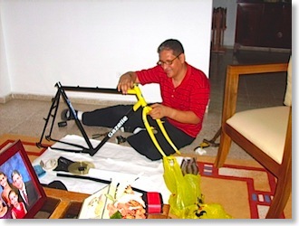 Yo instalando el tenedor