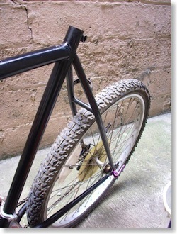 Parte trasera de la bicicleta