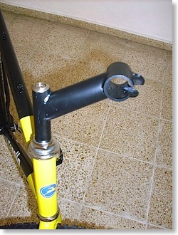 La tija instalada
