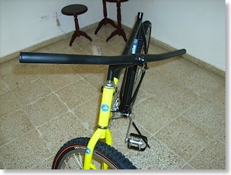 El timón instalado