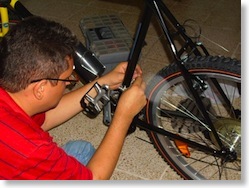 Yo cableando el tumba cadenas (desviador)